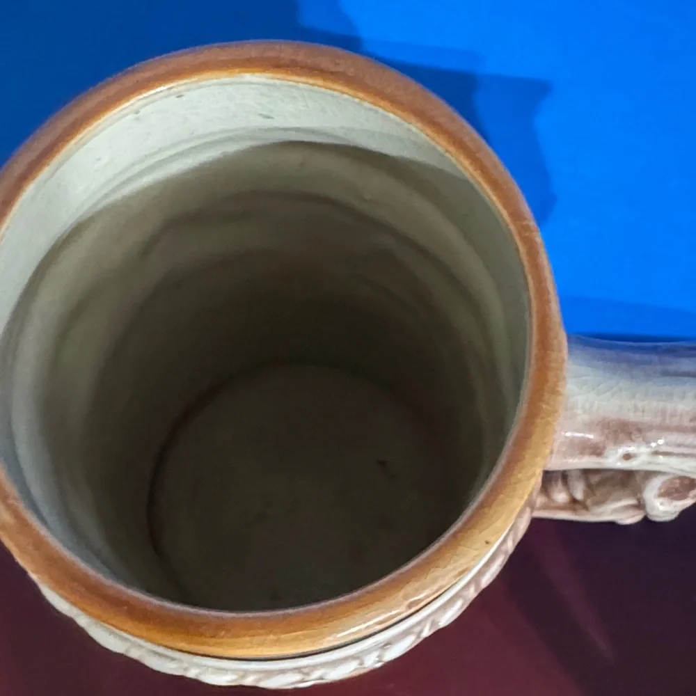 Vintage 1960s German-style ceramic beer stein mug, made in Japan